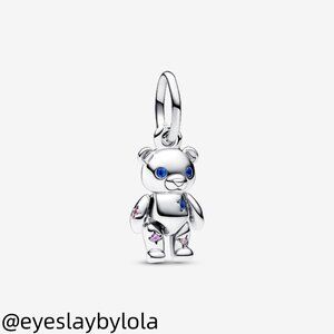 Pandora Movable Teddy Bear Dangle Charm